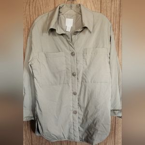 H&M Khaki XS quilt material jacket like new